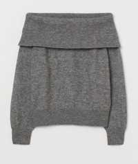 Sweter z odkrytymi ramionami H&M