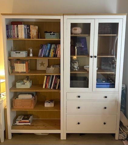 Ikea Hemnes Regal bialy z witryna