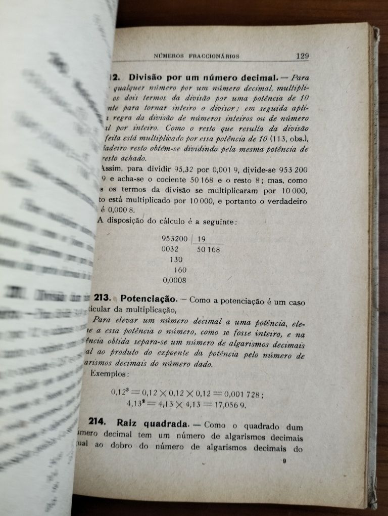 Antigo Compêndio de Aritmética Comercial e Geografia Elementar