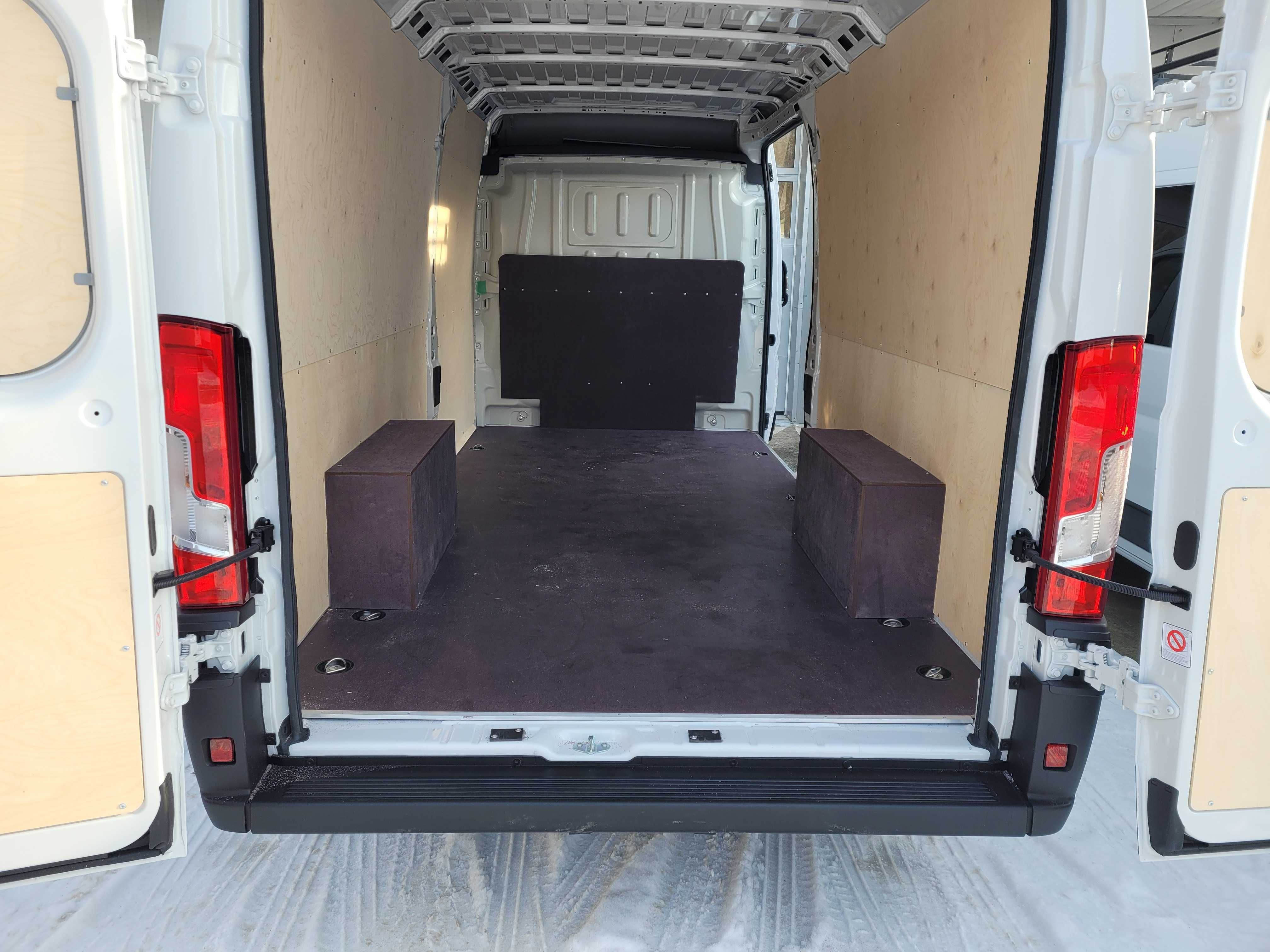 Zabudowa busa, paki Fiat Ducato Opel Movano L4H2 sklejka