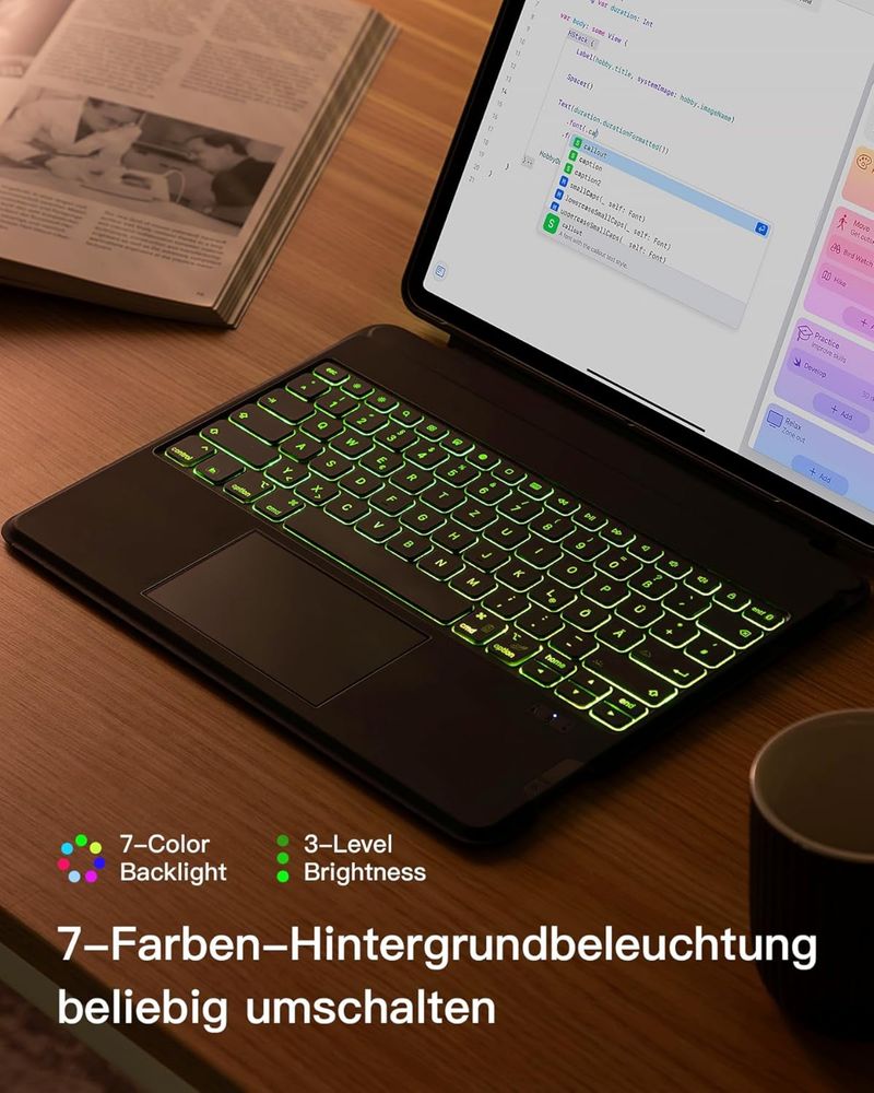 Klawiatura qwertz etui magnetyczne do iPAD HUOBAO (12,9 cala)