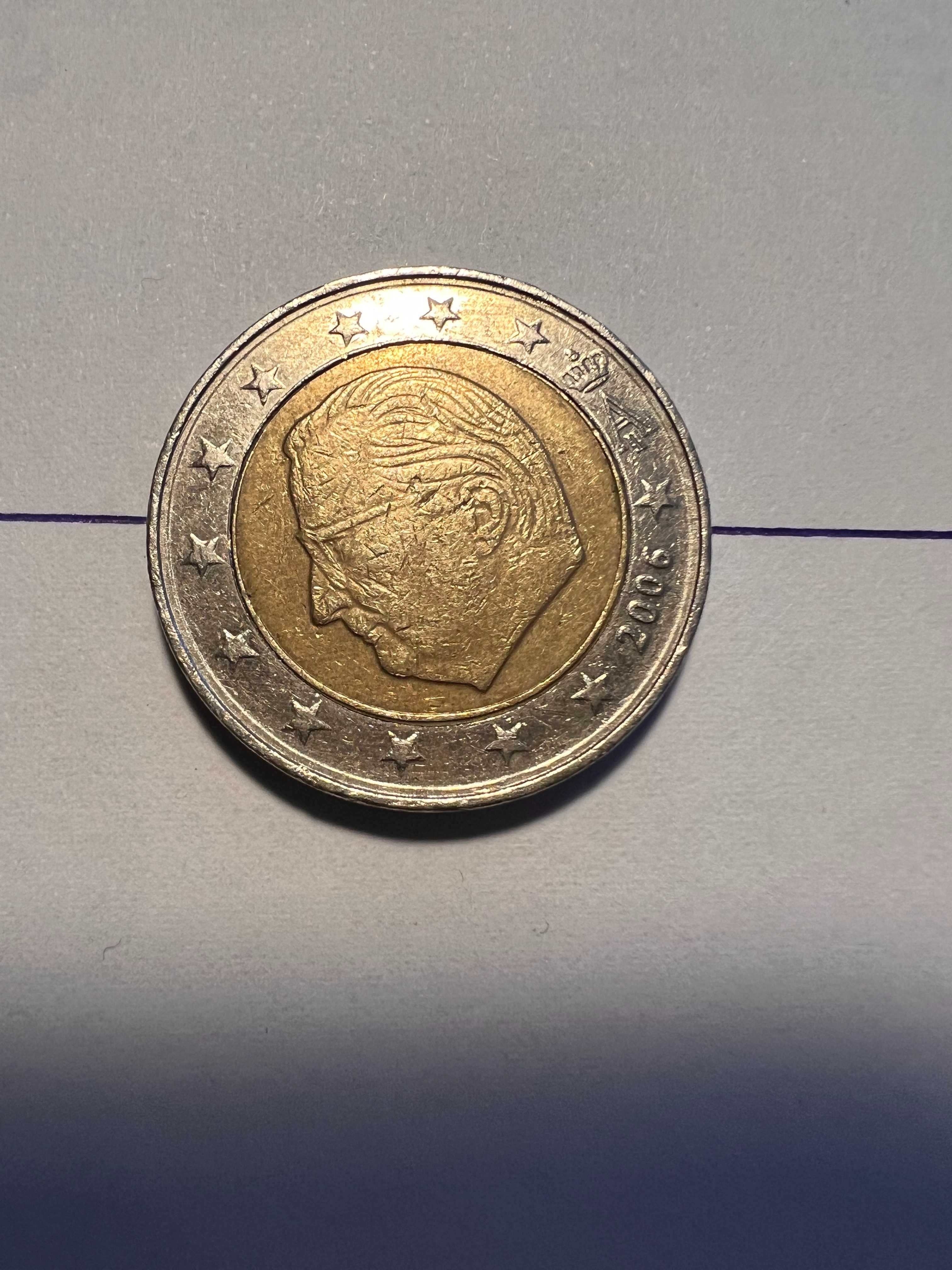 2 € euro Monety z błędami destrukt skrętka