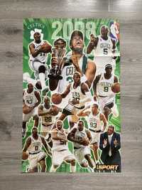 Plakat Boston Celtics NBA duży sezon 2008