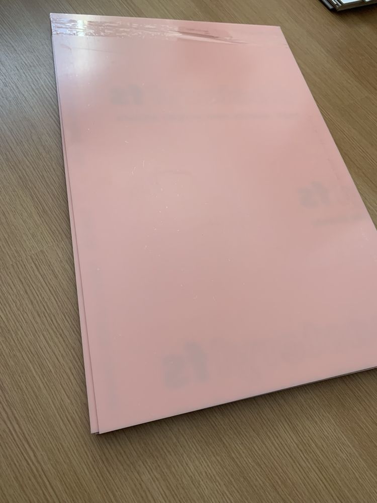 Placa acrilico 3mm rosa para corte laser