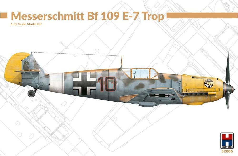 Hobby 2K 32006 Messerschmitt Bf 109 E-7 Trop 1/32 model do sklejania