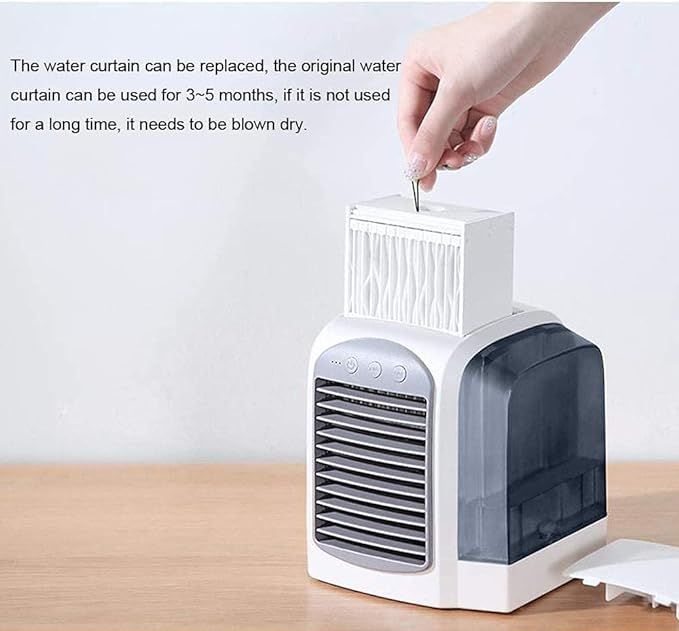 przenośny mini wentylator nawilżacz powietrza usb
