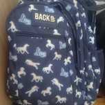 Plecak back up granatowy w konie
