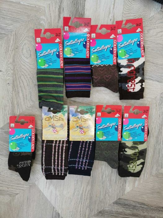 Bawełniane skarpetki / podkolanówki dziecięce 24–27 – 5-pak