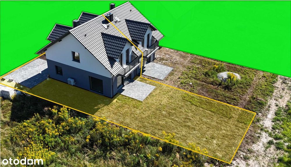 Nowa połowa Bliźniaka z dużym ogródkiem oraz piwnicą  ul. Łużycka