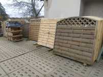 Płoty lamelowe sosnowe impregnowane 180x180