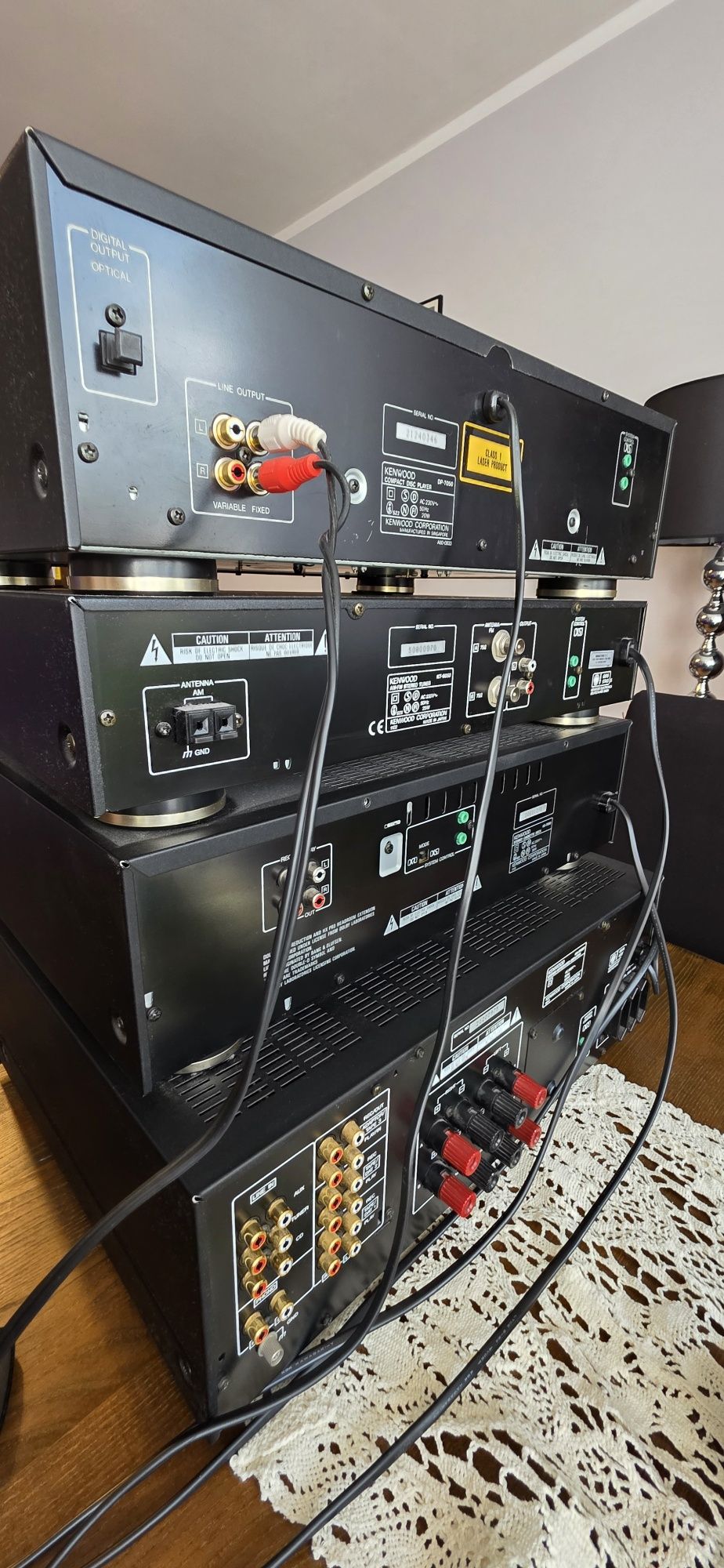 Wieża Kenwood najwyższy model KA-7050R, DP-7050, KT-6050, plus piloty