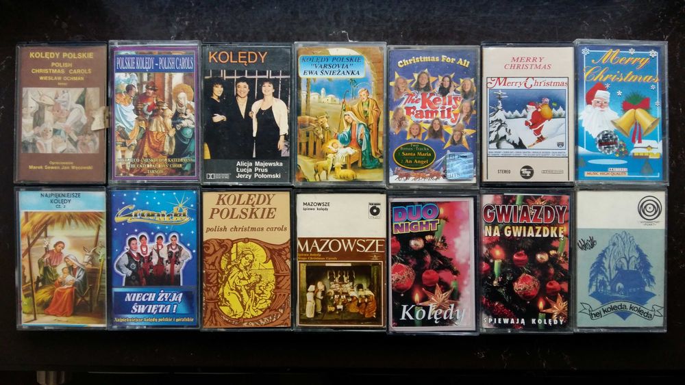Kasety magnetofonowe Kolędy ,Pastorałki  ,Piosenki świąteczne