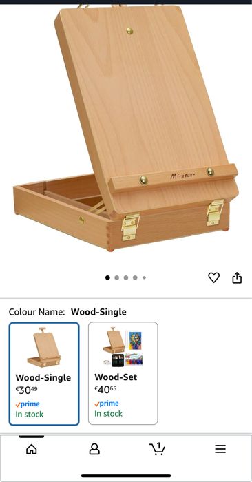 Novo - Cavalete/ Mala de pintura