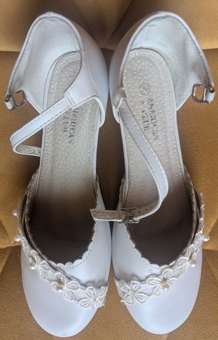 Alba komunijna+buciki dla dziewczynki, zestaw