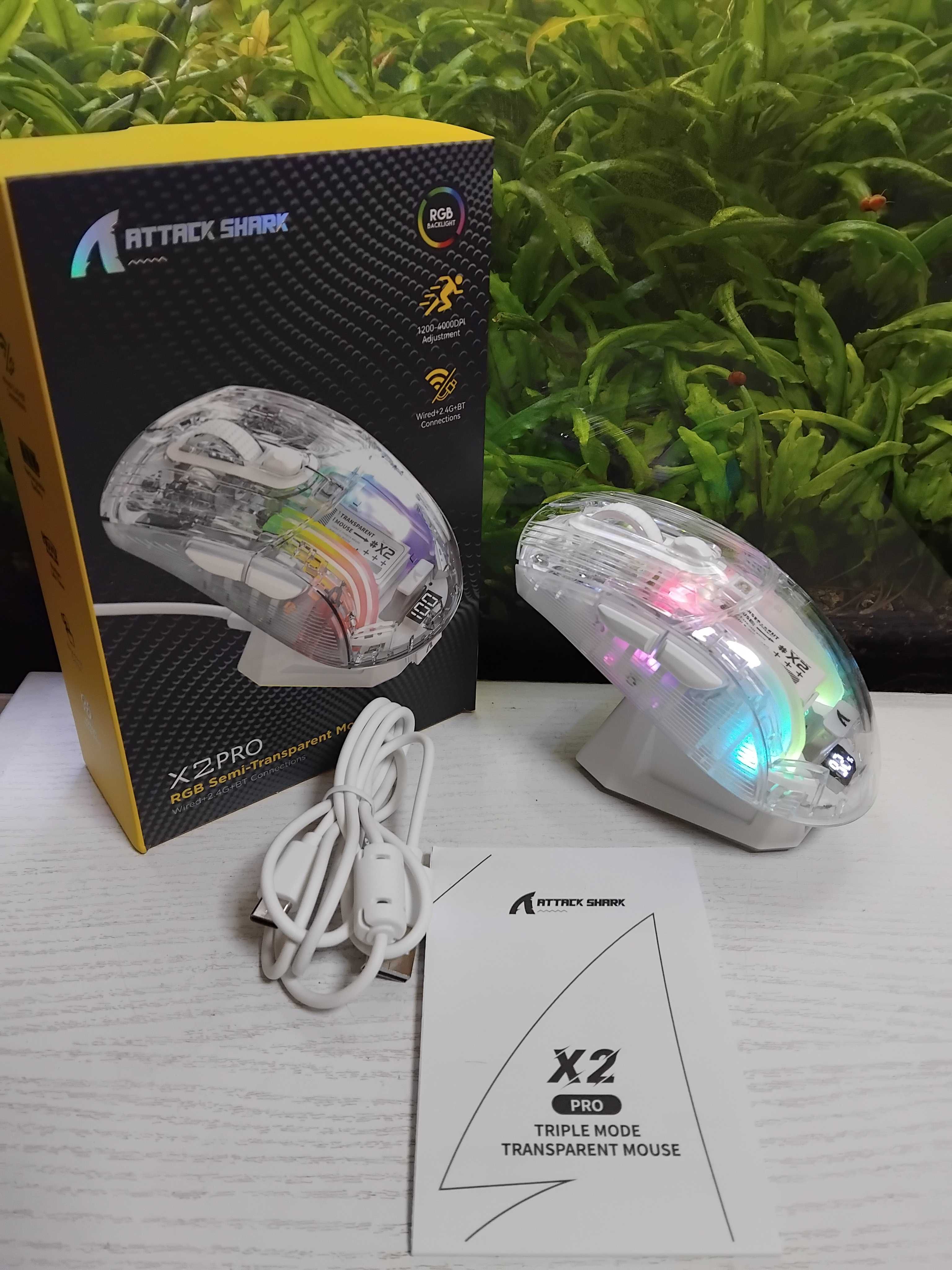 Оригинал  ATTACK SHARK X6 Х2 (R1) Smailwolf M6 WarvankV6 PRO PAW3395