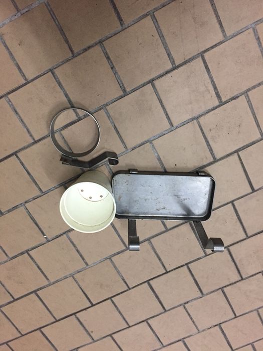 Barra em inox para fixar a parede c/ utencilios