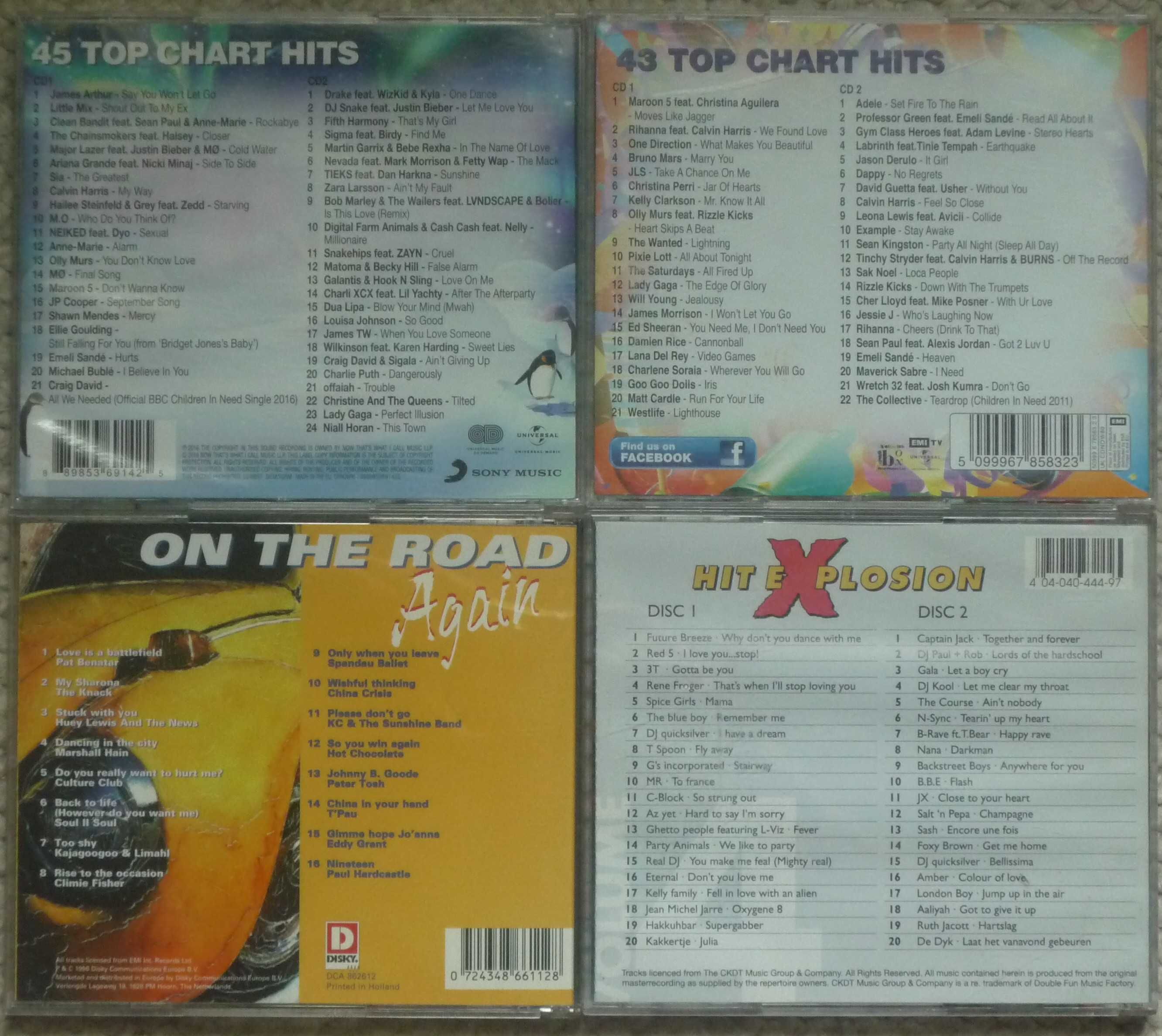 8xCD składanki eurodance, disco, pop
