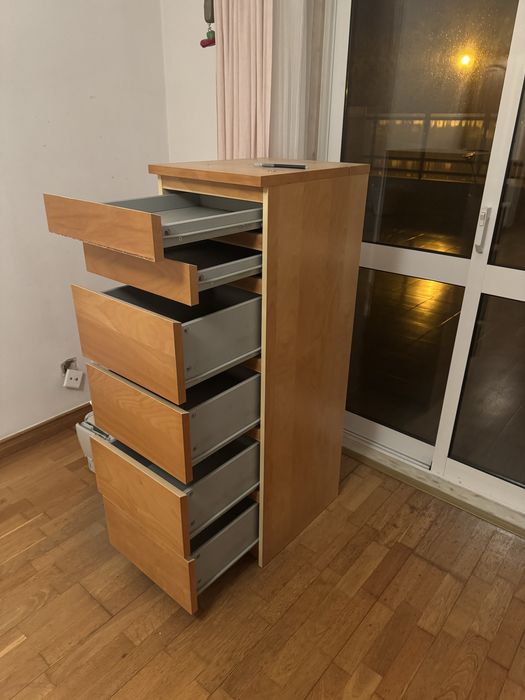 Camiseiro Ikea MALM com 6 gavetas 40x123