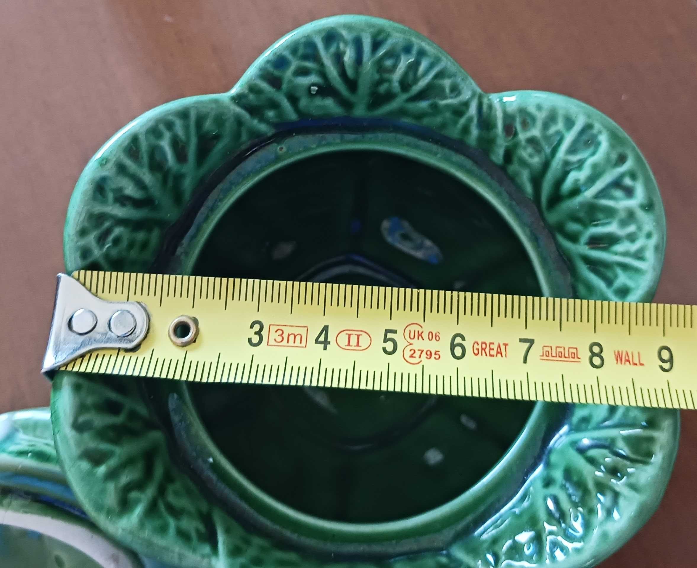 Compoteira/molheira com colher em forma de couve