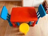 Meble dzieciece Mamut Ikea Krzesła Taboret Stolik
