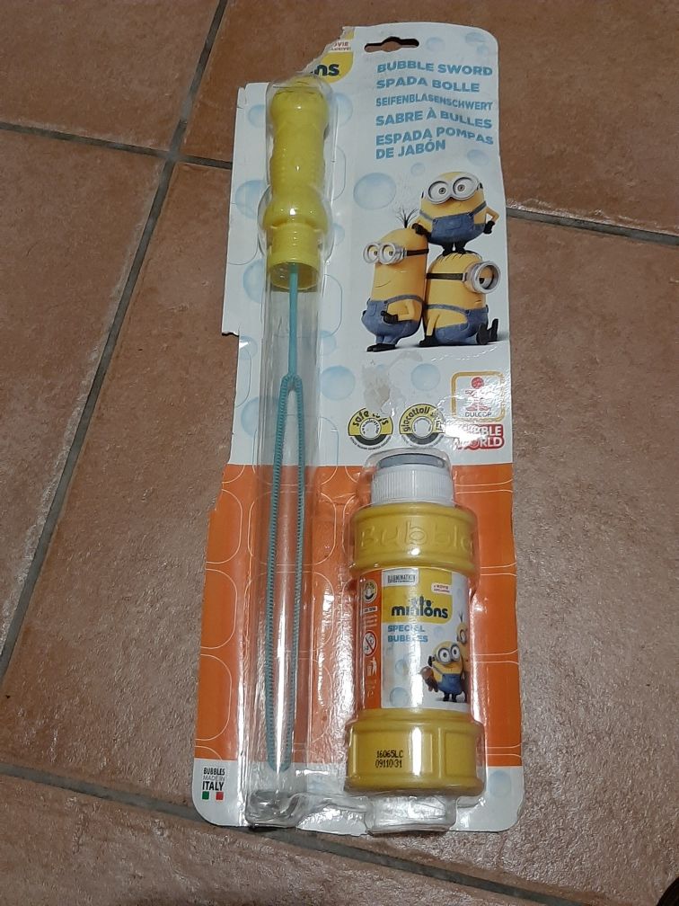 Bastão de bolas de sabão Minions 175 ml novo