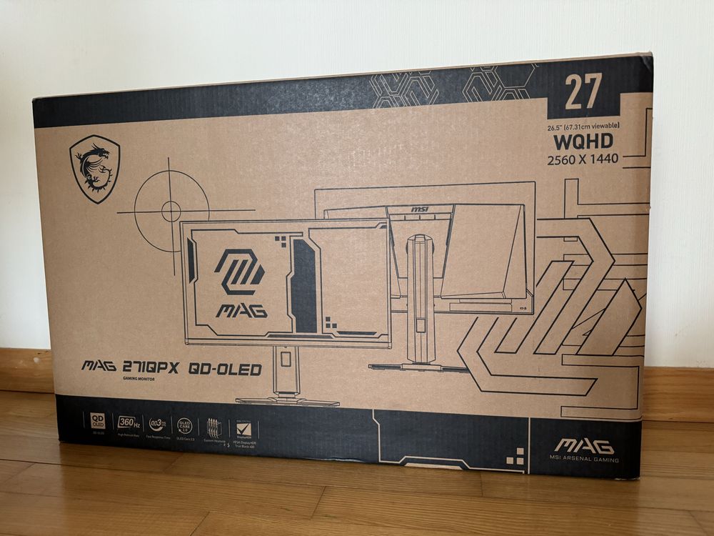 Гарантия! OLED 360гц 2K MSI MAG271QX 27” 0,03ms (игровой монитор)