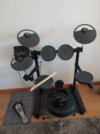 Bateria Yamaha DTX450K + Banco + Auscultadores + Baquetas