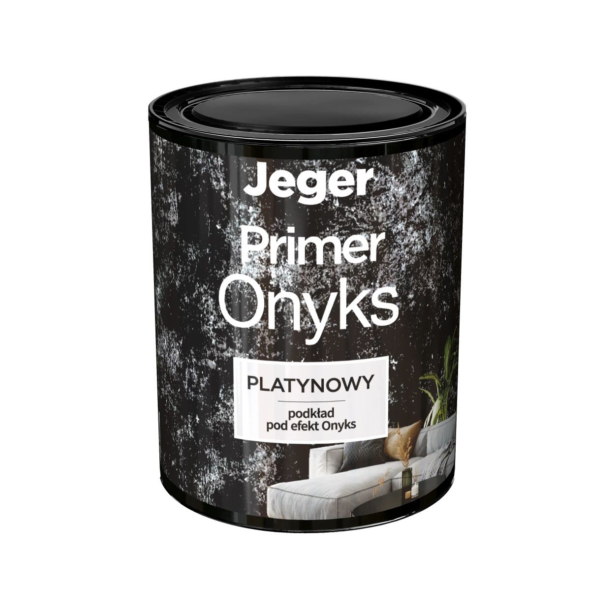 Masa dekoracyjna Onyx Jeger Platynowy 14 kg + podkład Primer