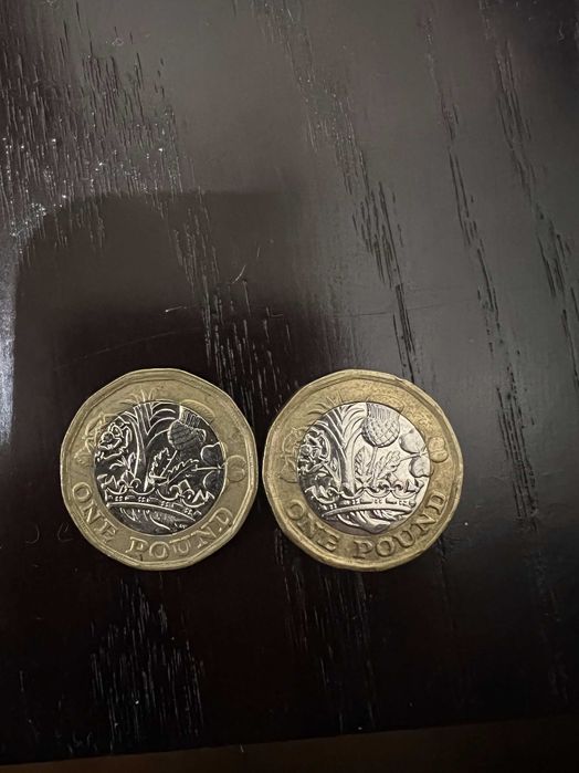 one pound Rainha Elizabeth (2016 e 2017)