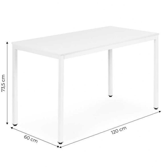 NOWY Biały Stół Z Krzesłami Do Jadalni Kuchni Salonu Stolik i Krzesła