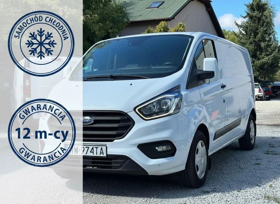 Ford Transit Custom Chłodnia Agregat  Niski Przebieg ! * Salon PL ! * Agregat * FV 23%