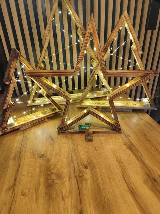 Choinki gwiazdy ozdoby świąteczne