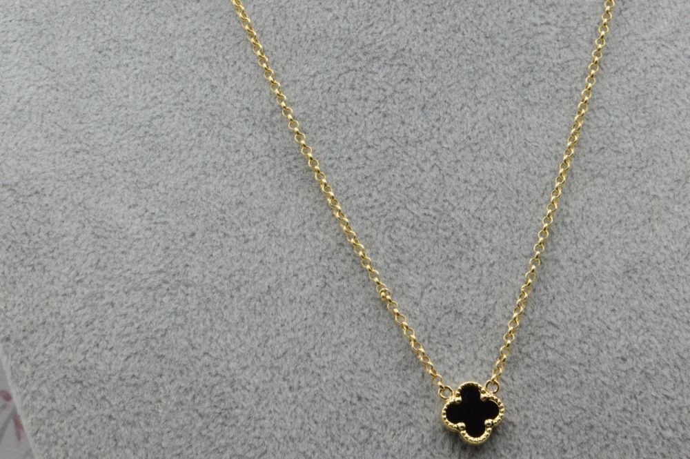 Celebrytka łańcuszek koniczynka Nowy złoty 585 47 cm