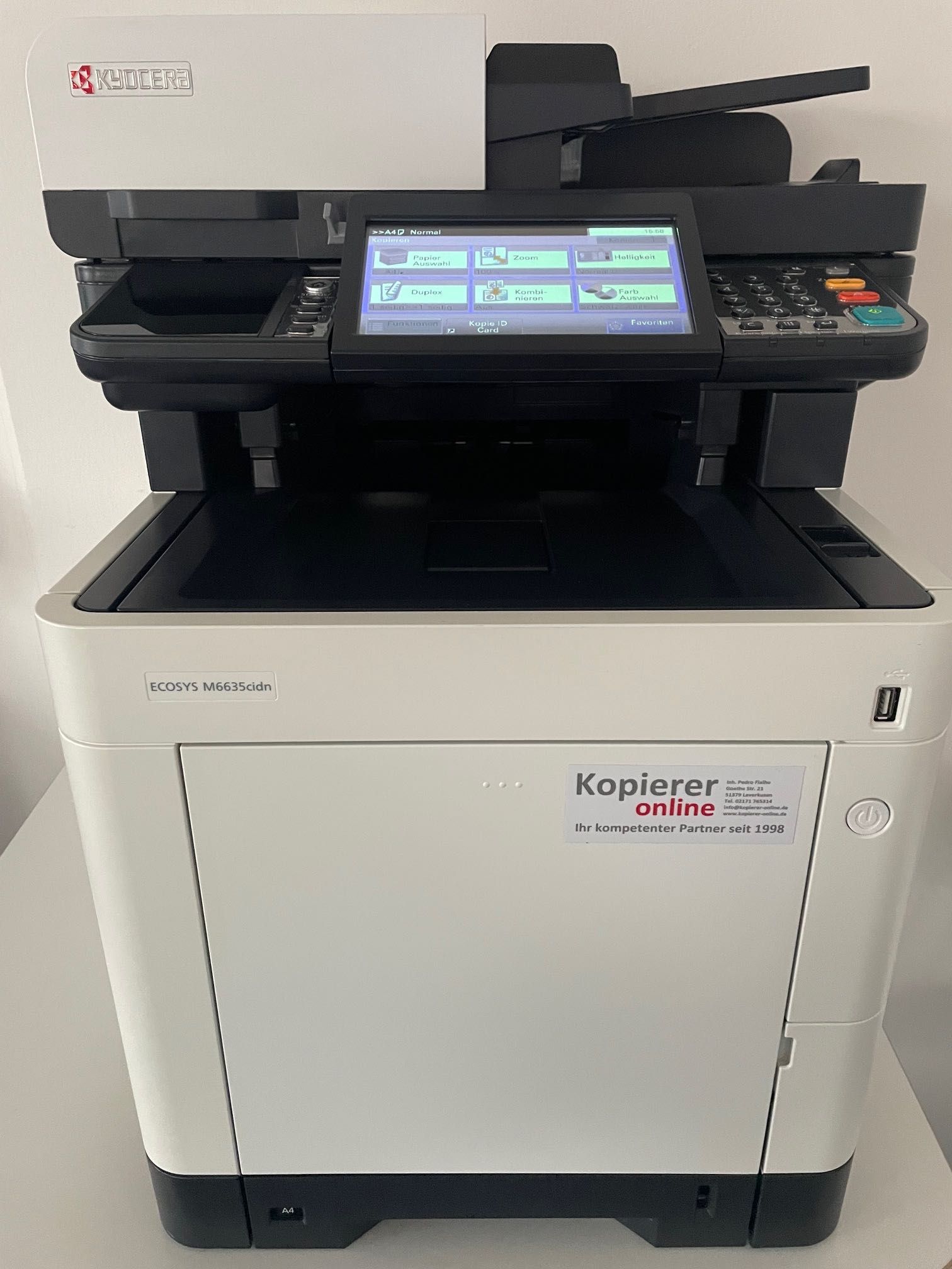 Kyocera Ecosys M6635CIDN, Fotocopiadora a cores, DUAL-Scanner, 35 ppm