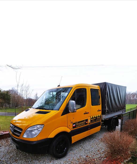 Mercedes Sprinter doka 2008, 6 osob, pneumatyczne zawieszenie