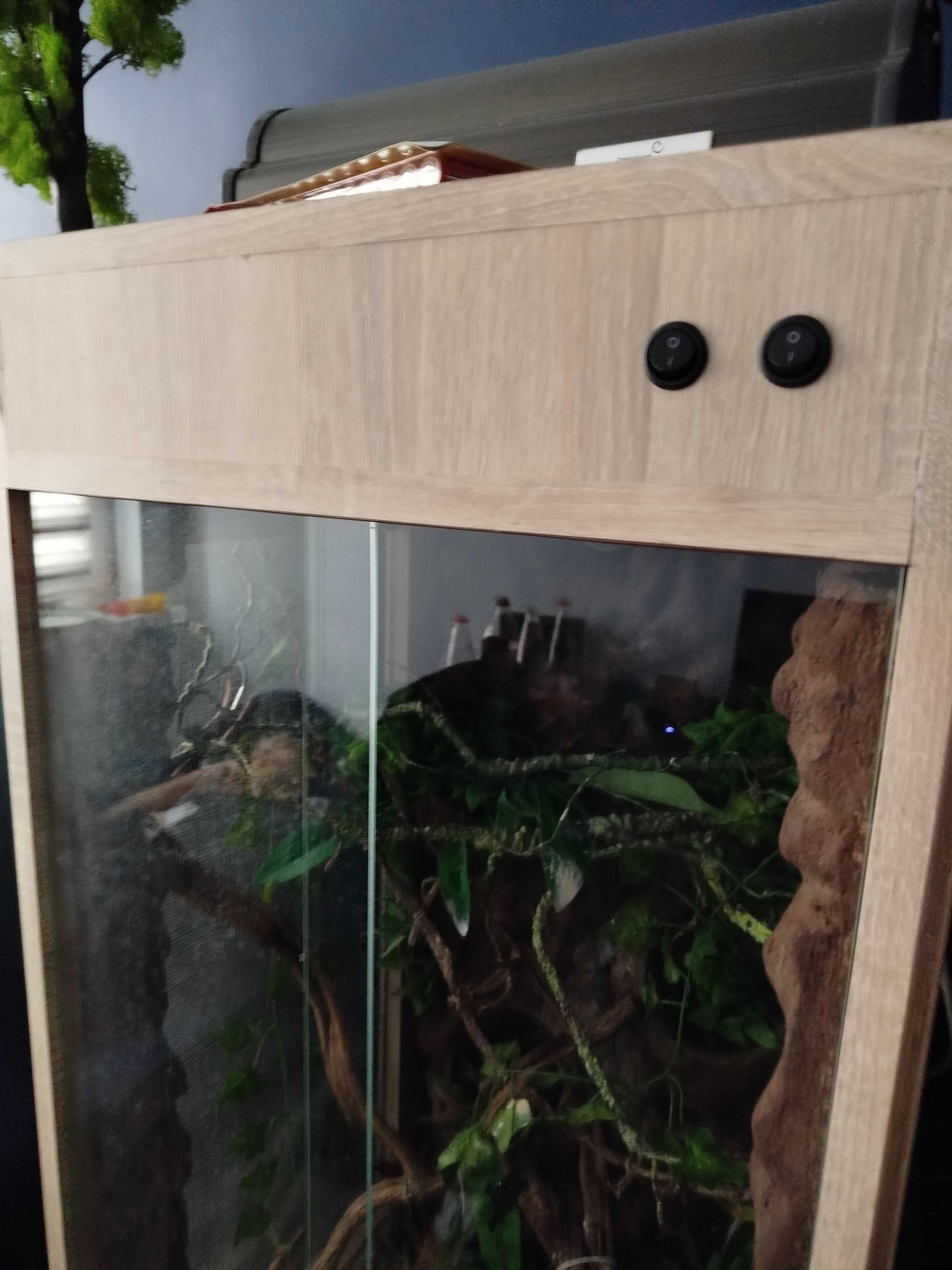 Terrarium  100x50 dla kameleona wyposażenie