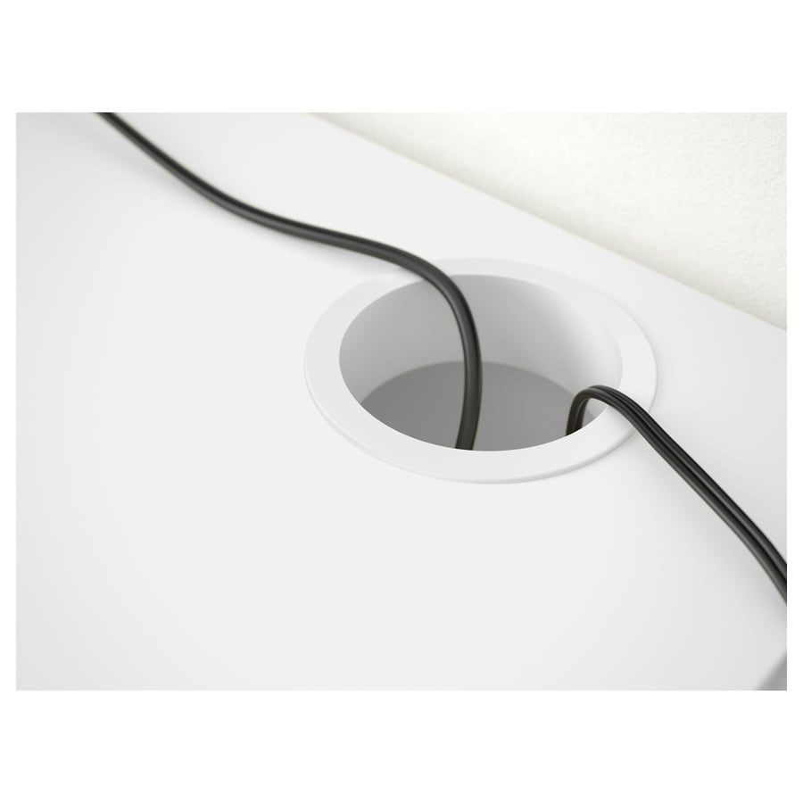 Secretaria branca (IKEA - MICKE) + separador para arrumação