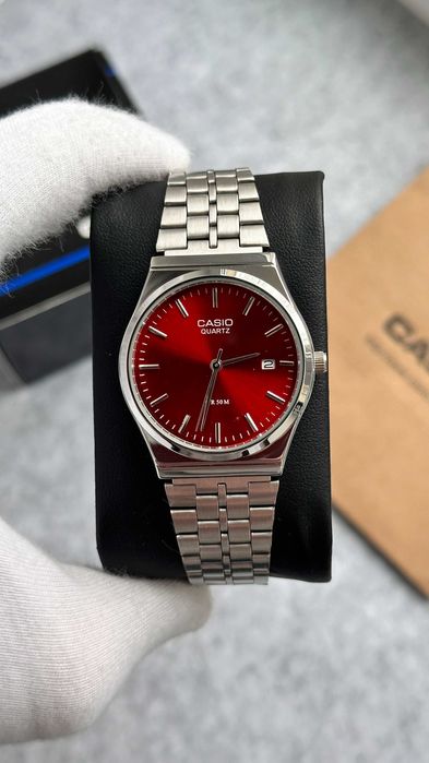 Годинник Casio MTP-VC01 Silver Red / Часы наручние касио A159 | AQ 230