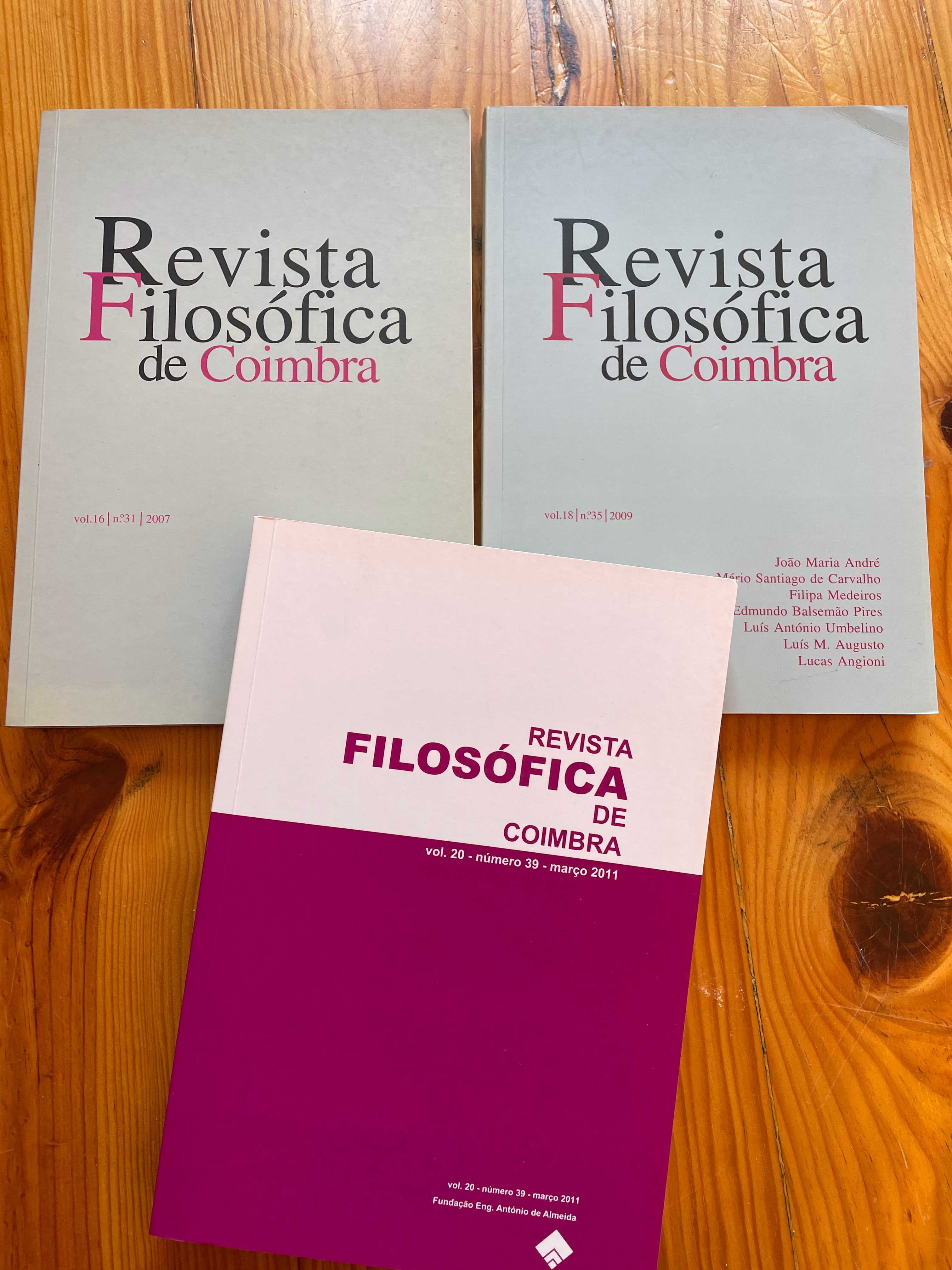 Revista Filosofica de Coimbra 3 numeros