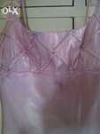 Vestido de Cerimónia comprido rosa pálido com brilhantes
