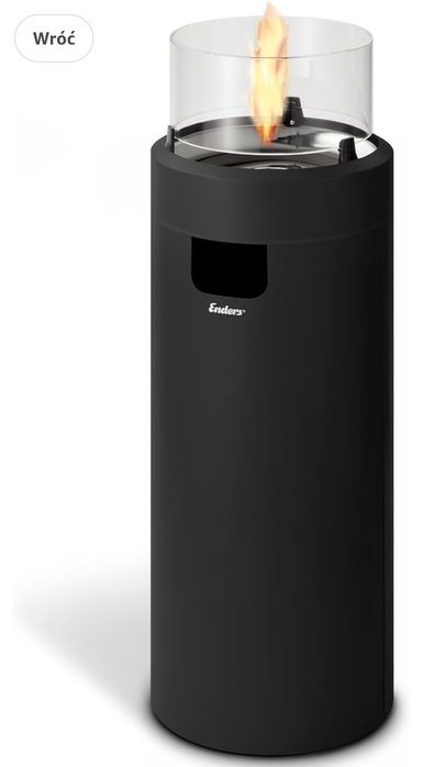 Enders Nova Led L Palenisko, Czarny/Srebrny, kominek gazowy