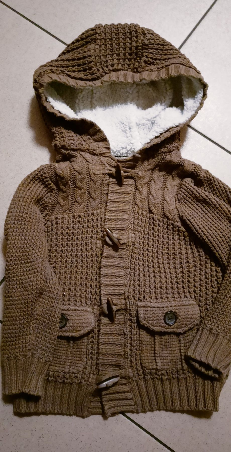 Sweter sweterek kardigan płaszczyk 104 110