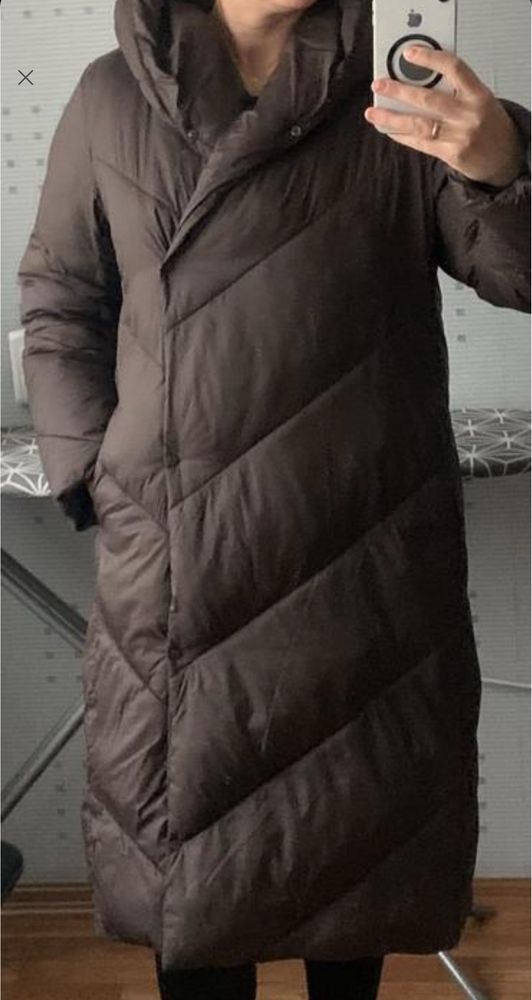 Пальто стеганое, пуховик Zara