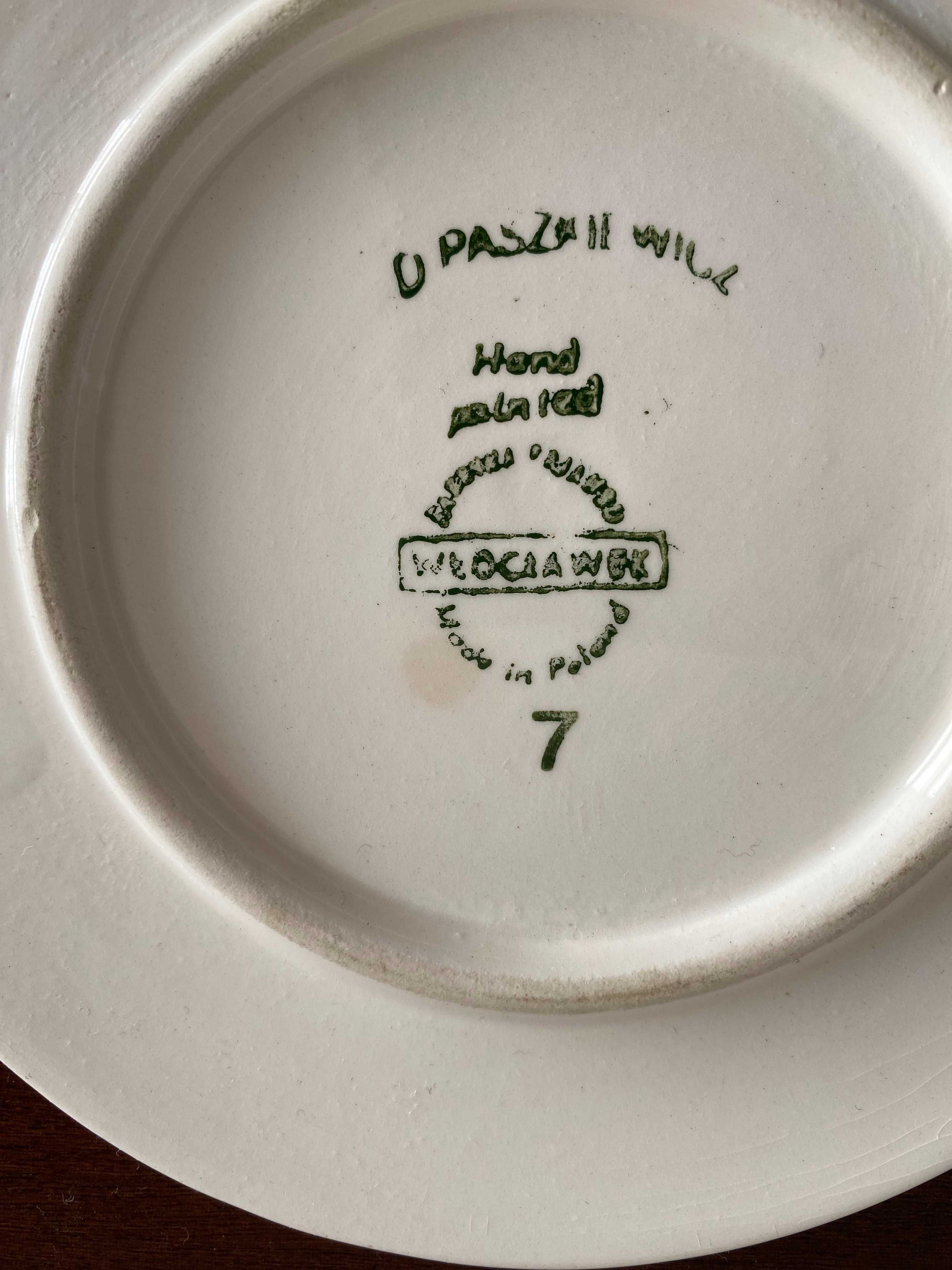 Podstawka ceramiczna Włocławek ręcznie malowana