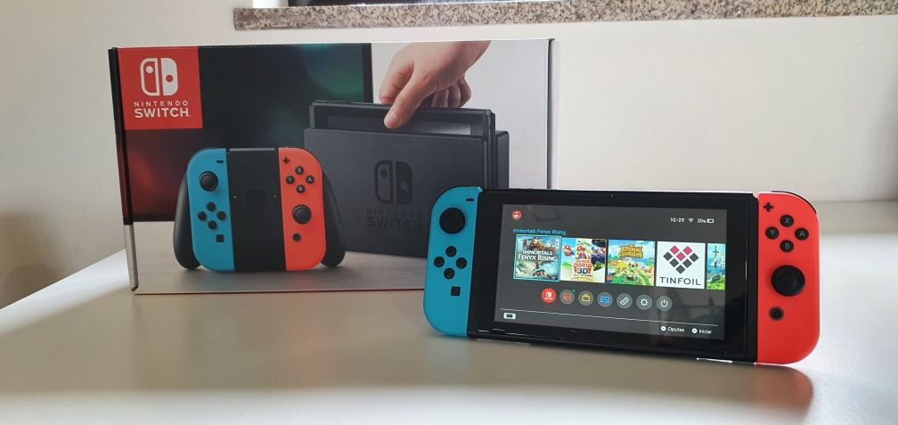 DESBLOQUEADA Nintendo Switch Neon 64Gb