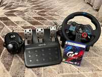 Kierownica Logitech G29 + skrzynia + Gran Turismo 7 PS5