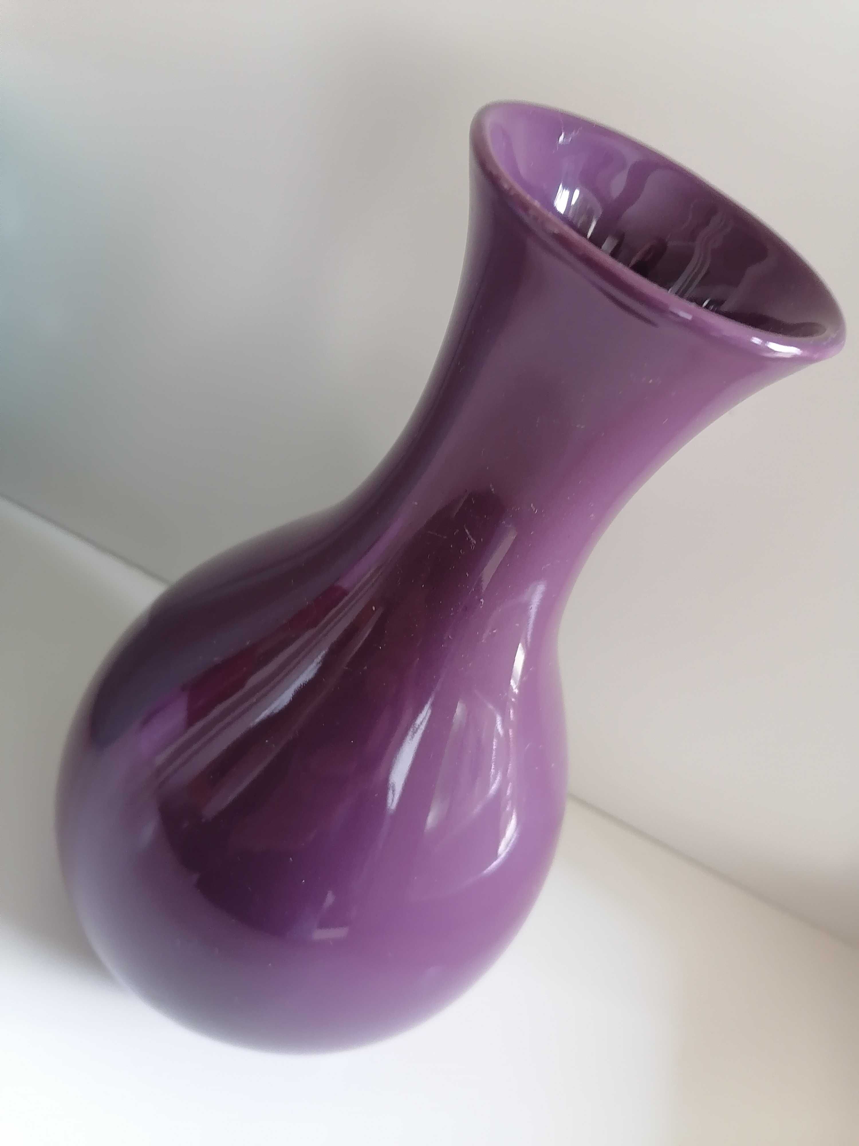 Ritzenhoff wazon fioletowy szklany