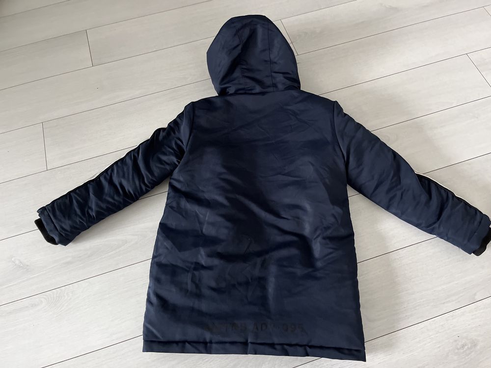 Kurtka parka zimowa Reserved 134 granatowa stan idealny