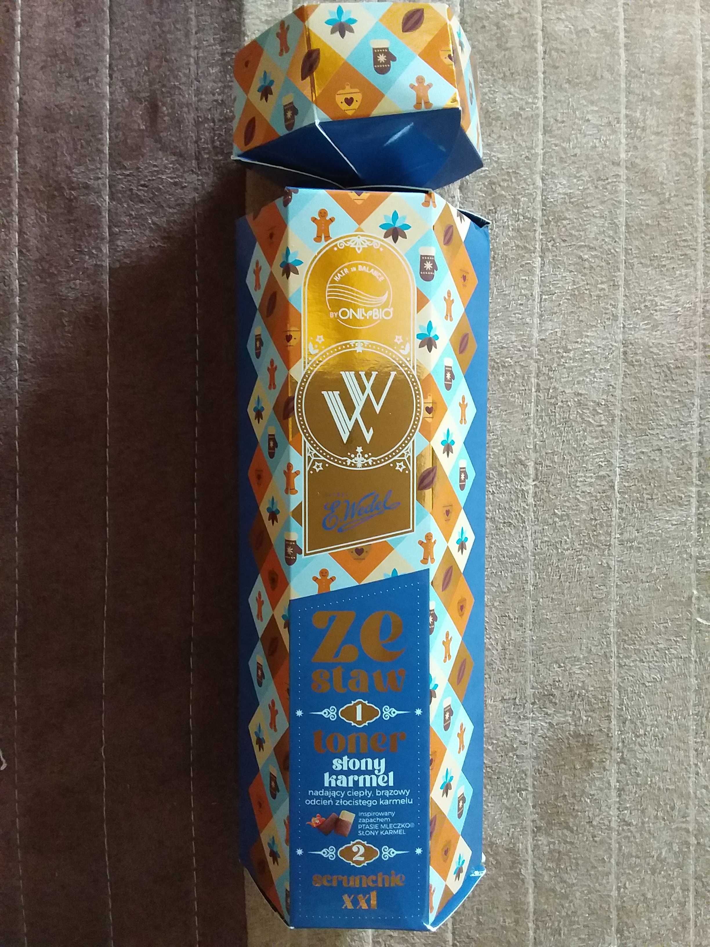 Zestaw toner do włosów OnlyBio Wedel słony karmel + opaska na głowę