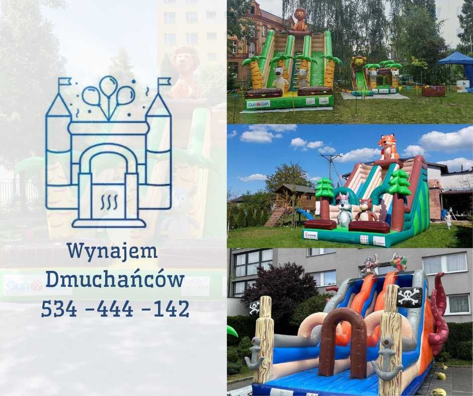 Dmuchany Zamek Zjeżdżalnia WYNAJEM L Dmuchaniec Dmuchańce